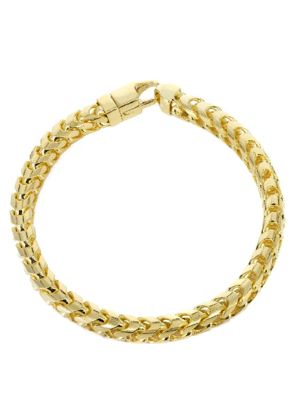 Must-Have Jewelry At Unbelievable Discounts 14K Gold Bracelet Solid Franco