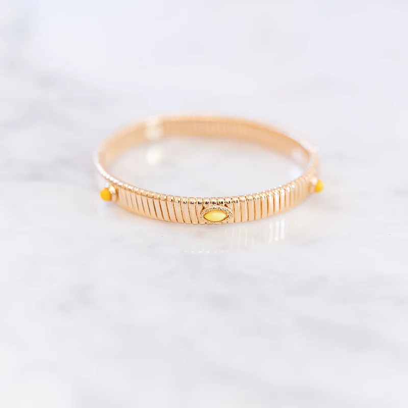 Shop Dazzling Jewelry At The Best Prices Spring Chain Yellow Stone Bracelet