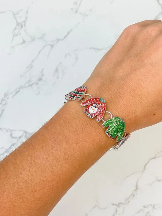 Stunning Jewelry Pieces At The Lowest Prices Ever Ugly Christmas Sweater Magnetic Bracelet