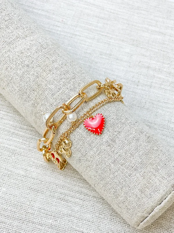 Upgrade Your Jewelry Collection For Less Be Mine Charm Bracelet - Gold