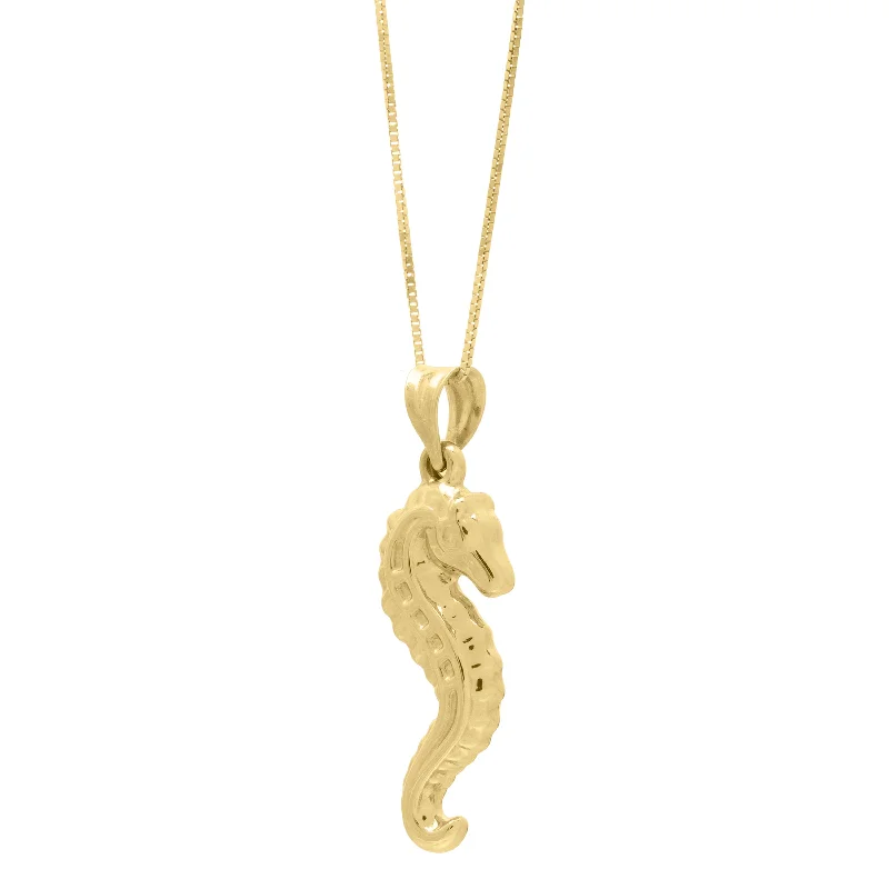 Timeless Jewelry At Special Discount Rates 10K Seahorse Necklace