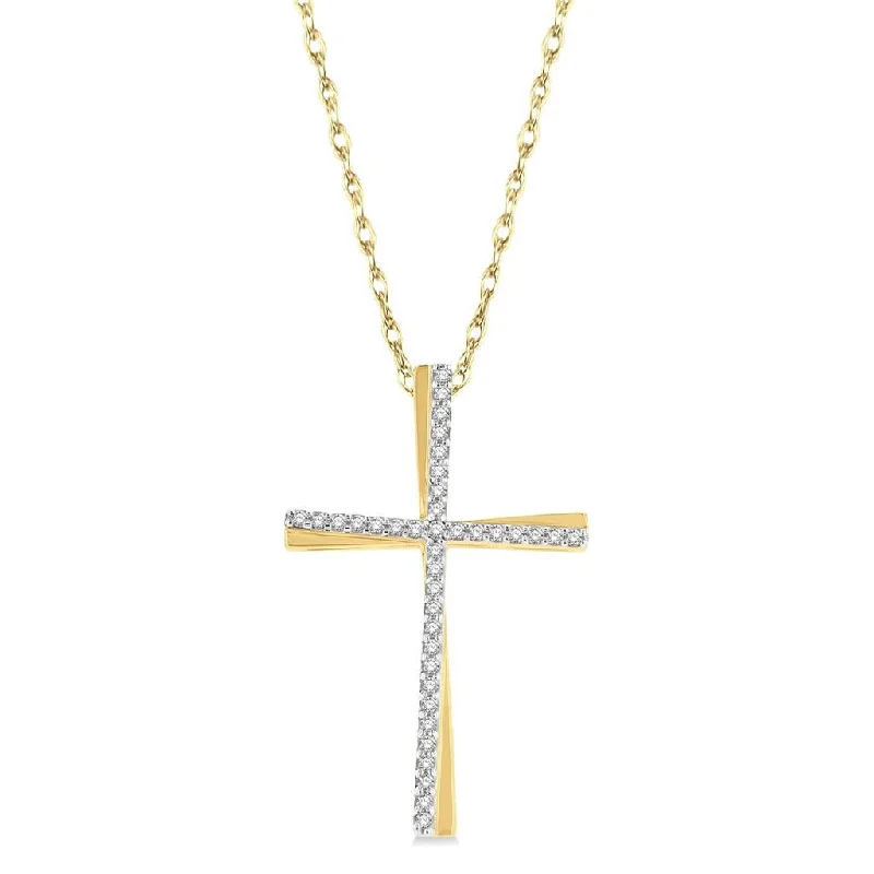 Handcrafted Jewelry Sale – Unique Designs At Low Prices 14K Yellow Gold Diamond Cross Pendant Necklace Handcrafted Jewelry Sale – Unique Designs At Low Prices 14K Yellow Gold Diamond Cross Pendant Necklace