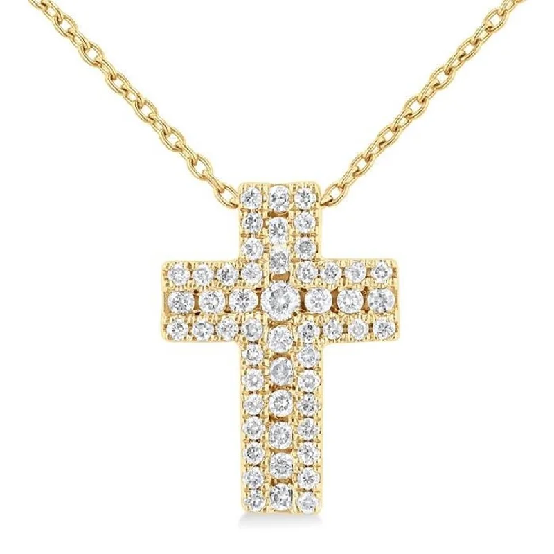 Elegant Jewelry At Unbeatable Offers – Shop Before It's Gone 14K Yellow Gold Diamond Cross Pendant Necklace Elegant Jewelry At Unbeatable Offers – Shop Before It's Gone 14K Yellow Gold Diamond Cross Pendant Necklace