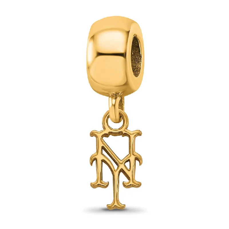 Final Call – Shop Exquisite Jewelry Before It's Gone 14K Yellow Gold Plated Sterling Silver MLB NY Mets XS Dangle Bead Final Call – Shop Exquisite Jewelry Before It's Gone 14K Yellow Gold Plated Sterling Silver MLB NY Mets XS Dangle Bead