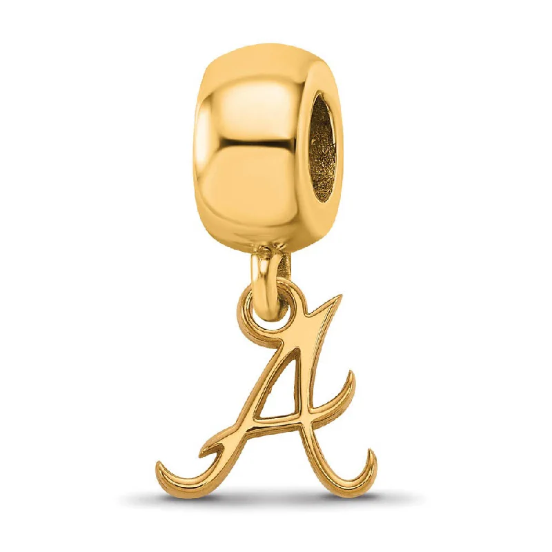 Delicate Crystal Jewelry For Sophisticated Charm 14KY Gold Plated Sterling Silver MLB Atlanta Braves XS Dangle Bead Delicate Crystal Jewelry For Sophisticated Charm 14KY Gold Plated Sterling Silver MLB Atlanta Braves XS Dangle Bead