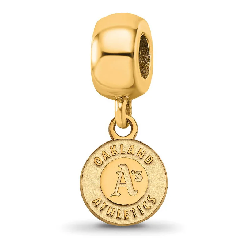 Flash Sale On Elegant Jewelry – Don't Miss Out 14KY Gold Plated Sterling Silver MLB Oakland Athletics XS Dangle Bead Flash Sale On Elegant Jewelry – Don't Miss Out 14KY Gold Plated Sterling Silver MLB Oakland Athletics XS Dangle Bead