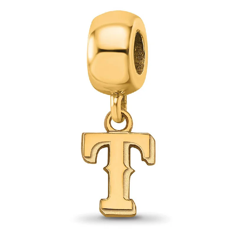 Elevate Your Jewelry Collection With Limited-Time Savings 14KY Gold Plated Sterling Silver MLB Texas Rangers XS Dangle Bead Elevate Your Jewelry Collection With Limited-Time Savings 14KY Gold Plated Sterling Silver MLB Texas Rangers XS Dangle Bead