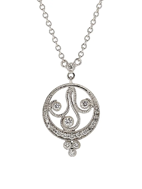 Last Chance To Shop High-End Jewelry At Markdown Prices 18K White Gold Diamond Pendant Necklace Last Chance To Shop High-End Jewelry At Markdown Prices 18K White Gold Diamond Pendant Necklace