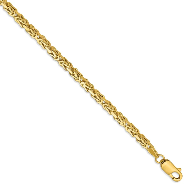 High-Quality Jewelry At A Fraction Of The Cost 2.5mm, 14k Yellow Gold, Solid Byzantine Chain Bracelet High-Quality Jewelry At A Fraction Of The Cost 2.5mm, 14k Yellow Gold, Solid Byzantine Chain Bracelet