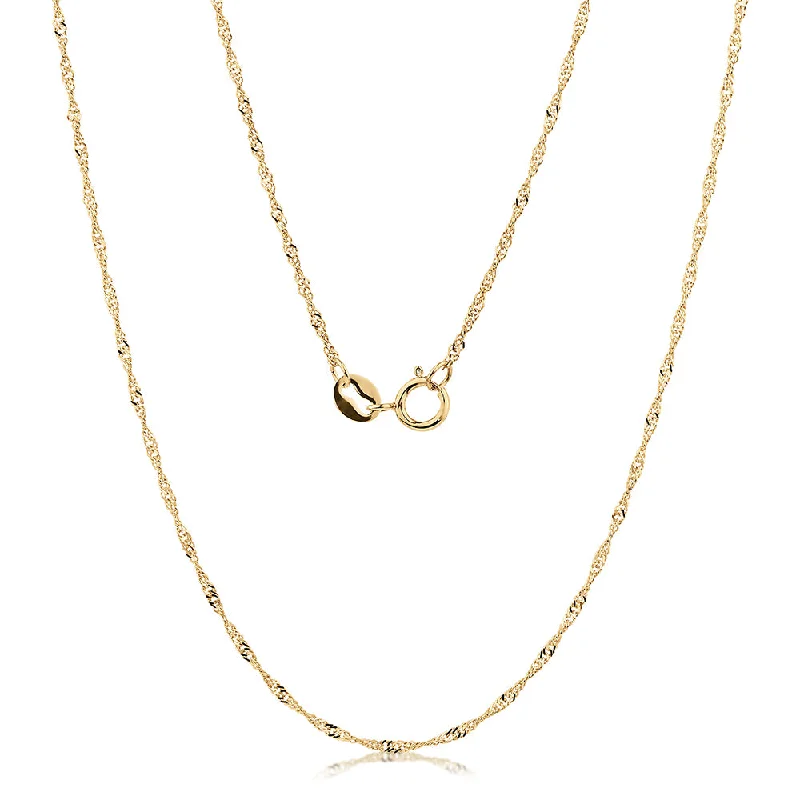 Gorgeous Jewelry, Limited-Time Savings 40CM singapore chain in 10 carat yellow gold Gorgeous Jewelry, Limited-Time Savings 40CM singapore chain in 10 carat yellow gold