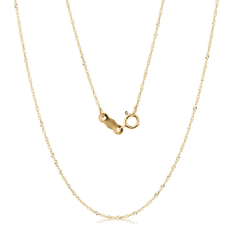 Luxury Jewelry At Unbeatable Discounts 45CM singapore chain in 10 carat yellow gold Luxury Jewelry At Unbeatable Discounts 45CM singapore chain in 10 carat yellow gold