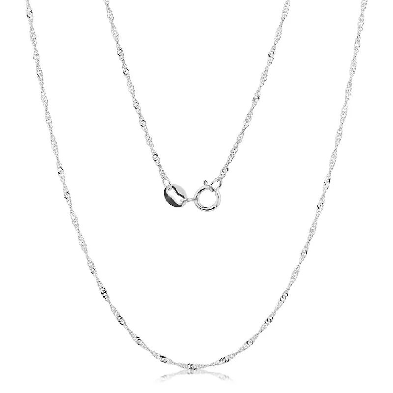Dazzle With Discounts – Shop Jewelry On Sale 45CM singapore chain in 10 carat white gold Dazzle With Discounts – Shop Jewelry On Sale 45CM singapore chain in 10 carat white gold