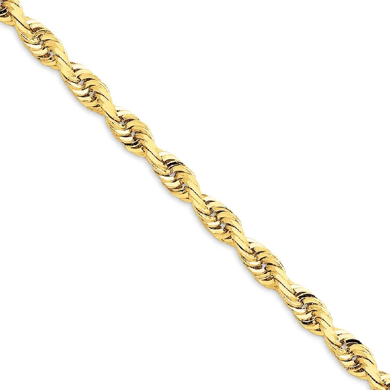 Shop Fine Jewelry With Exclusive Savings 5mm, 14k Yellow Gold, Quadruple Rope Chain Bracelet, 8 Inch Shop Fine Jewelry With Exclusive Savings 5mm, 14k Yellow Gold, Quadruple Rope Chain Bracelet, 8 Inch