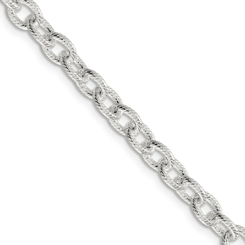 Limited-Stock Jewelry Sale – Once It's Gone, It's Gone 6.25mm, Sterling Silver Fancy Solid Rolo Chain Bracelet Limited-Stock Jewelry Sale – Once It's Gone, It's Gone 6.25mm, Sterling Silver Fancy Solid Rolo Chain Bracelet