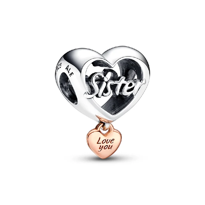 Dainty And Elegant Jewelry Now At Reduced Prices Love You Sister Heart Charm