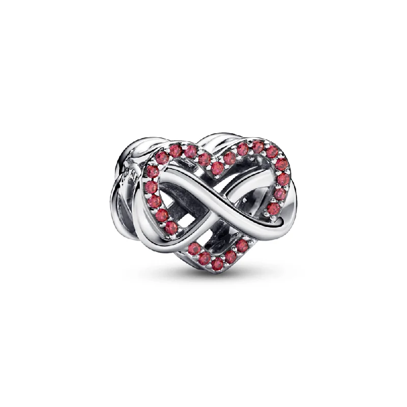 Affordable Glamour – Premium Jewelry For Less Family Infinity Red Heart Charm