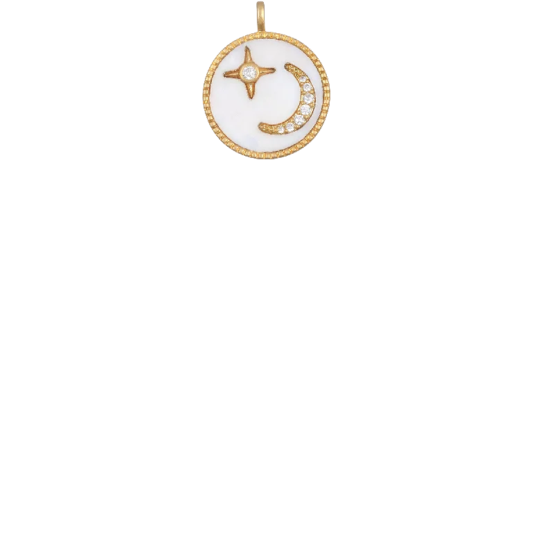 Premium Jewelry Now Available At Special Discounts Mother-of-Pearl Crescent Moon