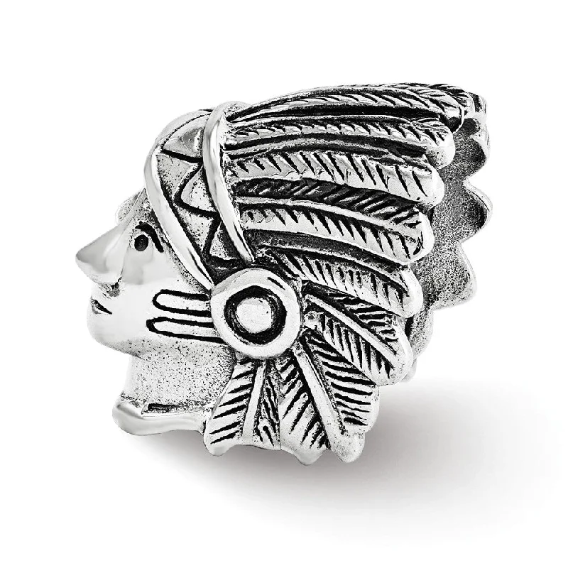 Best Jewelry Sale Prices – Limited-Time Offer Antiqued Sterling Silver 3D Chief in Headdress Bead Charm Best Jewelry Sale Prices – Limited-Time Offer Antiqued Sterling Silver 3D Chief in Headdress Bead Charm