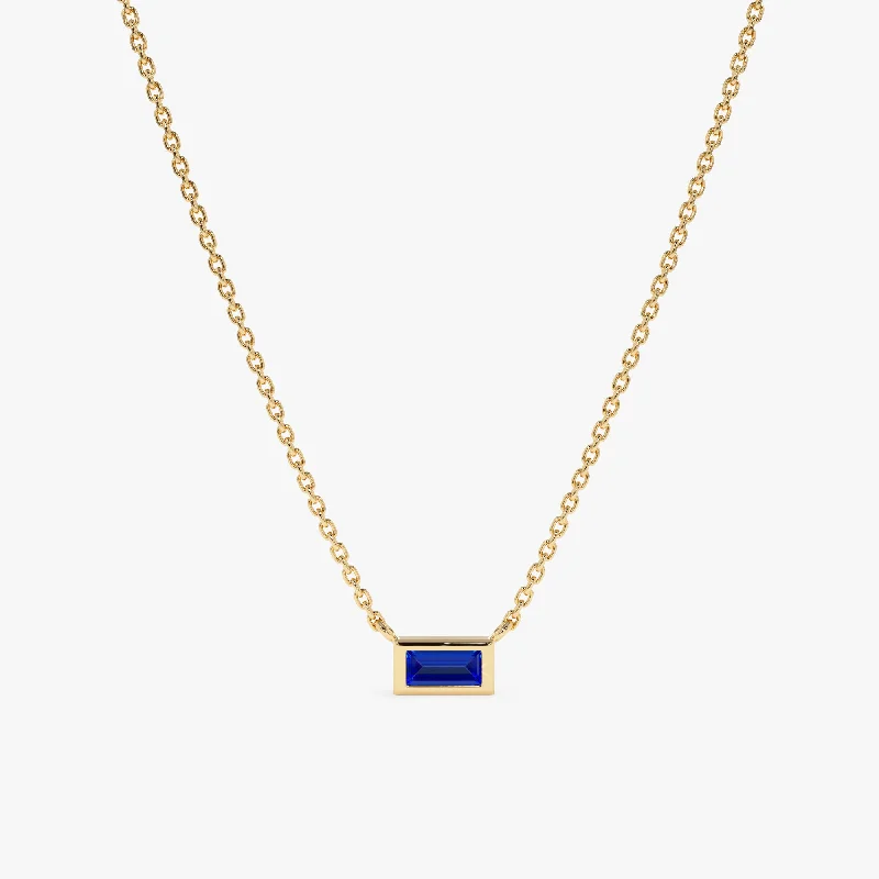 Exclusive Online Jewelry Sale – Don't Wait Dainty Sapphire Necklace, Teresa