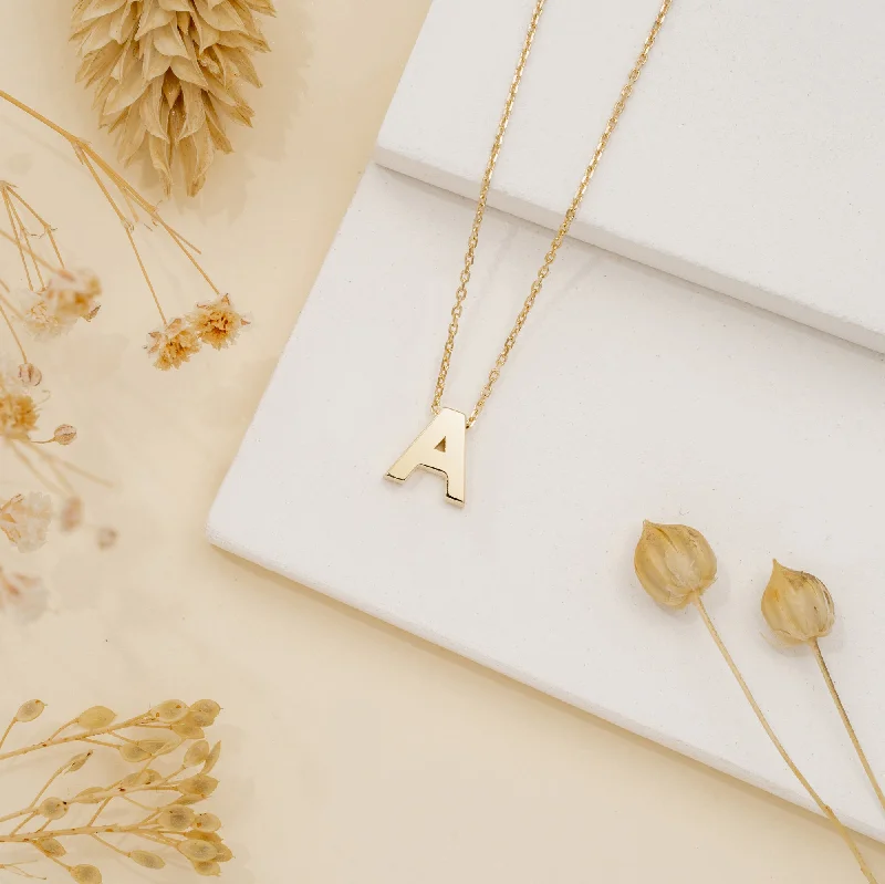 Celebrate Every Occasion With Sparkling Savings Bold Block Letter Initial Necklace, Ivory Celebrate Every Occasion With Sparkling Savings Bold Block Letter Initial Necklace, Ivory
