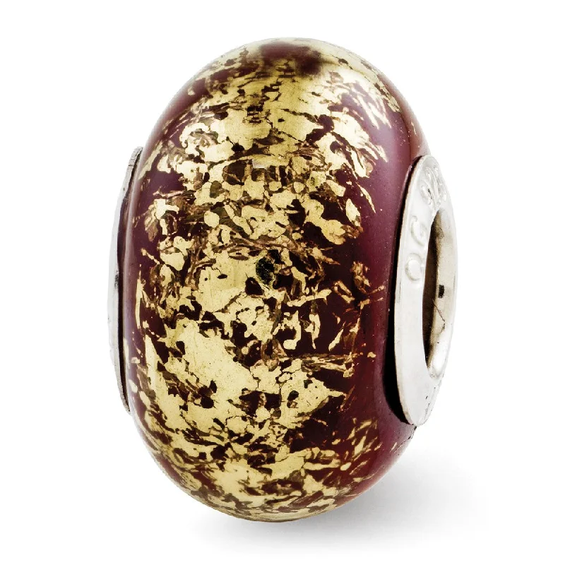 Flash Sale On Stunning Jewelry – Limited Stock Available Brown with Gold Foil Ceramic and Sterling Silver Bead Charm Flash Sale On Stunning Jewelry – Limited Stock Available Brown with Gold Foil Ceramic and Sterling Silver Bead Charm