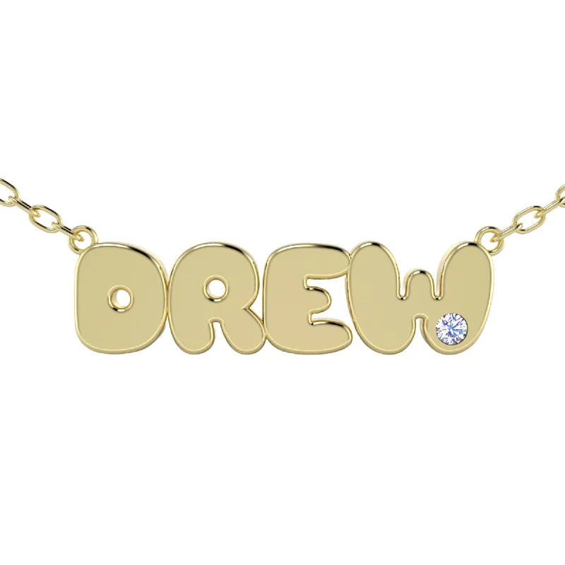 Limited-Stock Jewelry Sale – Shop Before It's Gone Bubble Name Necklace