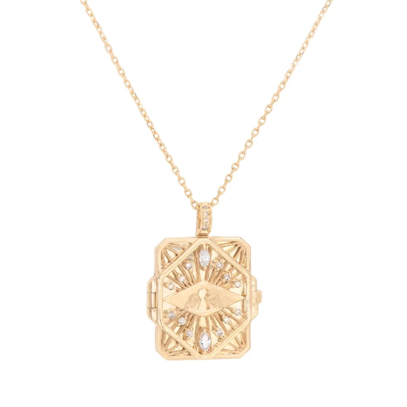 Shine In Style – Shop Jewelry Discounts Today 14K Gold "Diamond & Key" Open Book Locket Necklace Shine In Style – Shop Jewelry Discounts Today 14K Gold "Diamond & Key" Open Book Locket Necklace