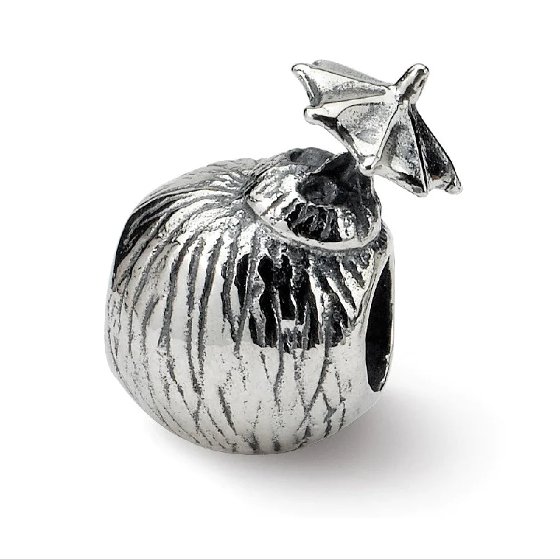 Your Perfect Accessory At The Perfect Price Sterling Silver Coconut Drink Bead Charm Your Perfect Accessory At The Perfect Price Sterling Silver Coconut Drink Bead Charm