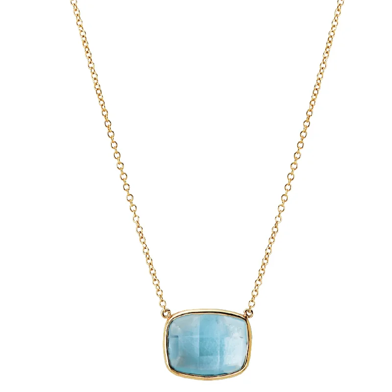 Affordable Glamour – Premium Jewelry For Less Blue Topaz Necklace