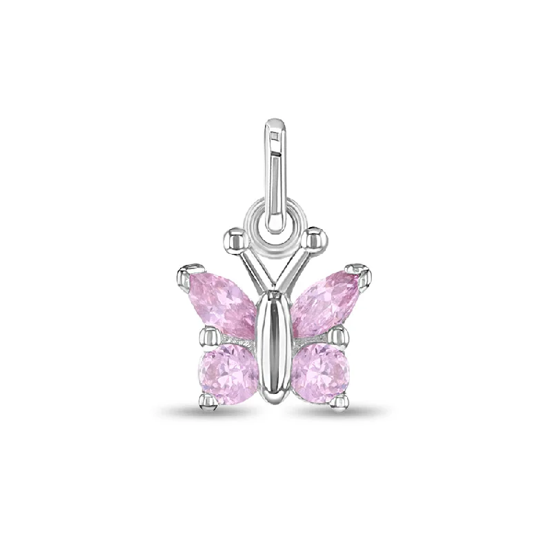 Best-Selling Jewelry Styles Now At Exclusive Discounts CZ Butterfly Charm Pink Kids / Children's / Girls for Charm Bracelet - Sterling Silver Best-Selling Jewelry Styles Now At Exclusive Discounts CZ Butterfly Charm Pink Kids / Children's / Girls for Charm Bracelet - Sterling Silver
