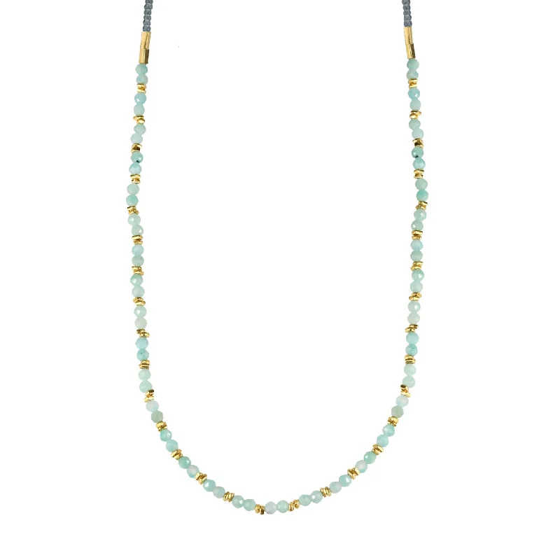 Shine Without Limits – Jewelry Sale Happening Now Clear Seed, Gold Vermeil & Amazonite Beaded Necklace Shine Without Limits – Jewelry Sale Happening Now Clear Seed, Gold Vermeil & Amazonite Beaded Necklace