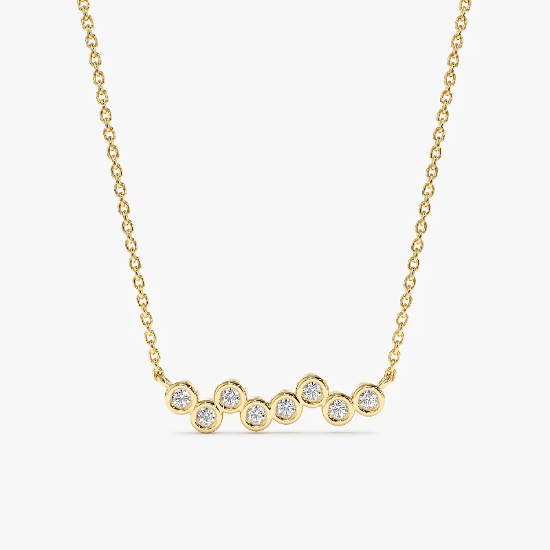 Limited-Time Offer On Elegant Jewelry Pieces Diamond Bubble Necklace, Solana