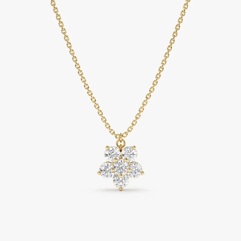 Gorgeous Jewelry, Limited-Time Savings Diamond Flower Necklace, Alondra