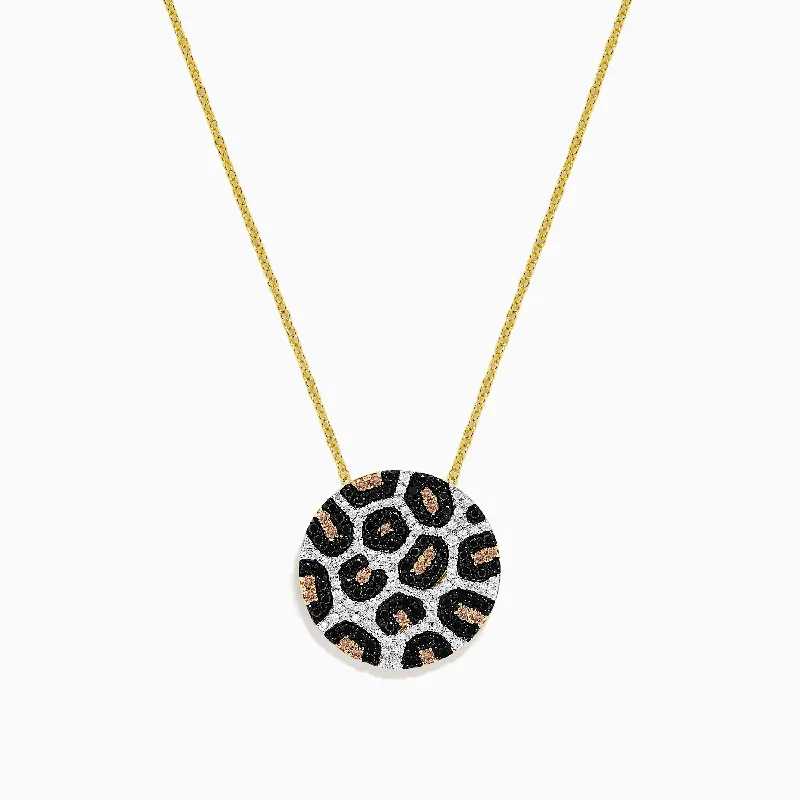 Exclusive Gemstone Jewelry Markdowns – Shop Now 14K Yellow Gold Black, Espresso & White Diamond Disc Pendant, 0.86 TCW Exclusive Gemstone Jewelry Markdowns – Shop Now 14K Yellow Gold Black, Espresso & White Diamond Disc Pendant, 0.86 TCW