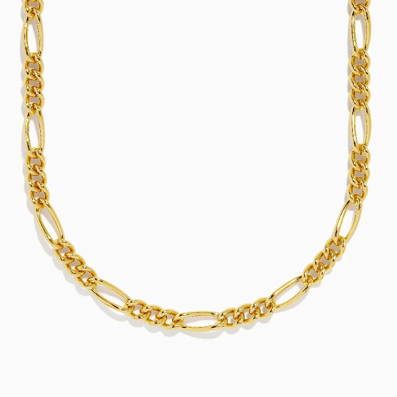 Fashion-Forward Jewelry At Incredible Prices 925 Sterling Silver Gold Plated Chain Link Necklace