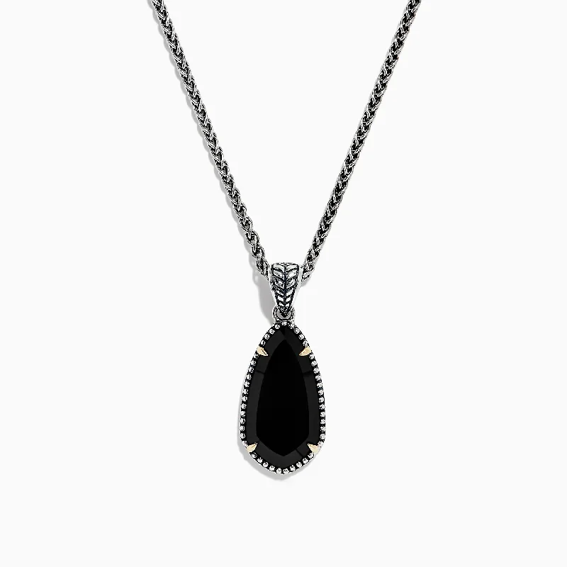 Fashion-Forward Jewelry At Exclusive Discounts Eclipse 925 Sterling Silver Onyx Pendant, 4.56 TCW Fashion-Forward Jewelry At Exclusive Discounts Eclipse 925 Sterling Silver Onyx Pendant, 4.56 TCW
