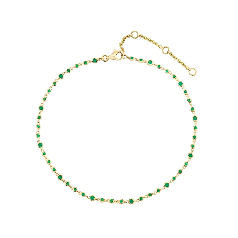 Big Savings On Your Favorite Jewelry Pieces EMERALD INFINITY ANKLET