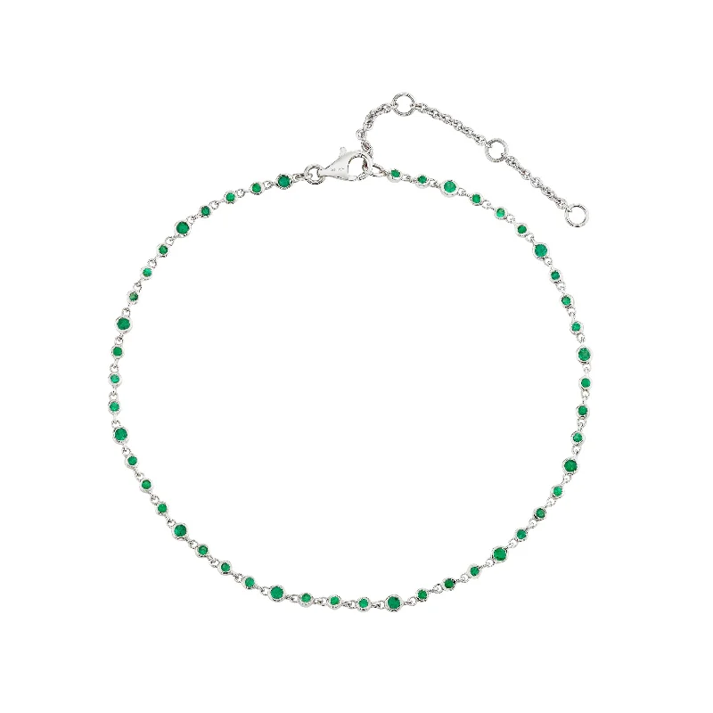 White Gold/Emerald