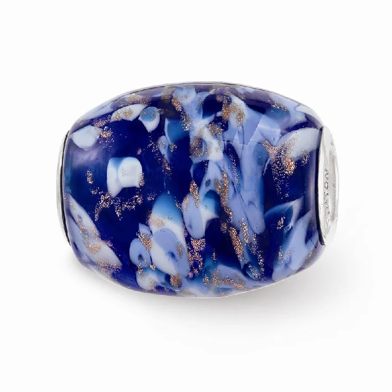 Breathtaking Jewelry At Limited-Time Savings Fenton Blue with Danube Glass & Sterling Silver Barrel Bead Charm Breathtaking Jewelry At Limited-Time Savings Fenton Blue with Danube Glass & Sterling Silver Barrel Bead Charm
