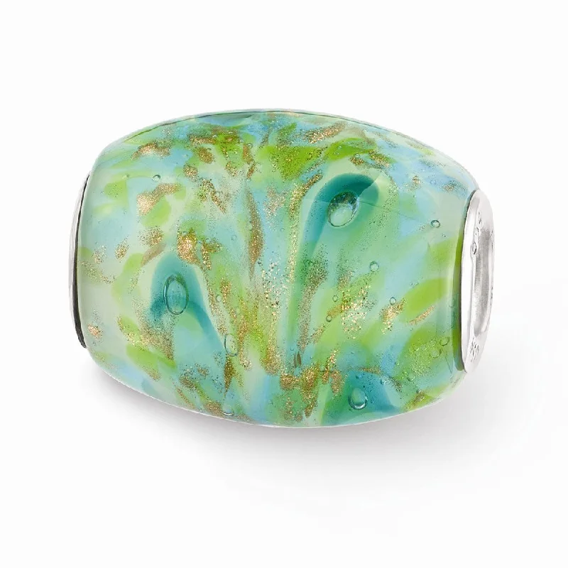 Shine In Style – Shop Jewelry Discounts Today Fenton Green with Glitter Glass & Sterling Silver Barrel Bead Charm Shine In Style – Shop Jewelry Discounts Today Fenton Green with Glitter Glass & Sterling Silver Barrel Bead Charm
