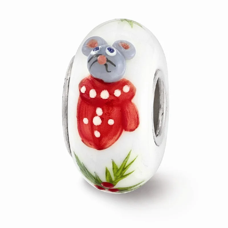 Flash Sale On Stunning Jewelry – Limited Stock Available Fenton Hand Painted Christmas Mouse Glass & Sterling Silver Bead Charm Flash Sale On Stunning Jewelry – Limited Stock Available Fenton Hand Painted Christmas Mouse Glass & Sterling Silver Bead Charm