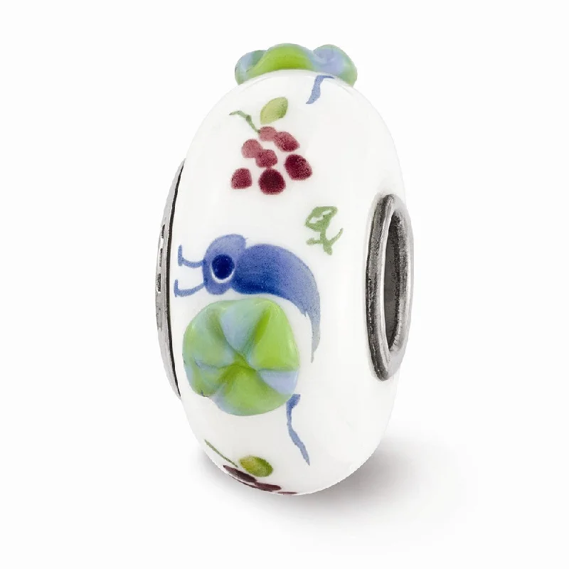 Dazzling Deals On Necklaces, Bracelets, And More Fenton Hand Painted Snails & Grapes Glass & Sterling Silver Bead Charm Dazzling Deals On Necklaces, Bracelets, And More Fenton Hand Painted Snails & Grapes Glass & Sterling Silver Bead Charm