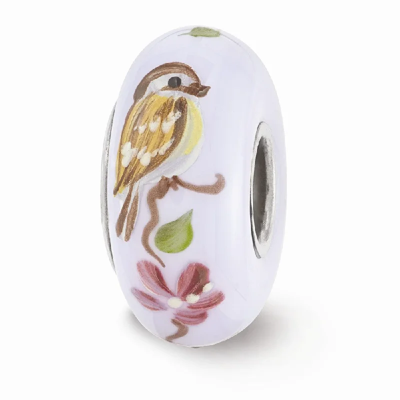 Unbeatable Offers On Luxury And Everyday Jewelry Fenton Hand Painted Sparrow Glass & Sterling Silver Bead Charm Unbeatable Offers On Luxury And Everyday Jewelry Fenton Hand Painted Sparrow Glass & Sterling Silver Bead Charm
