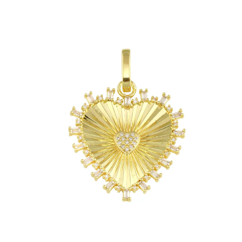 Once-A-Year Jewelry Sale – Grab Your Favorites Now Fluted Heart Charm