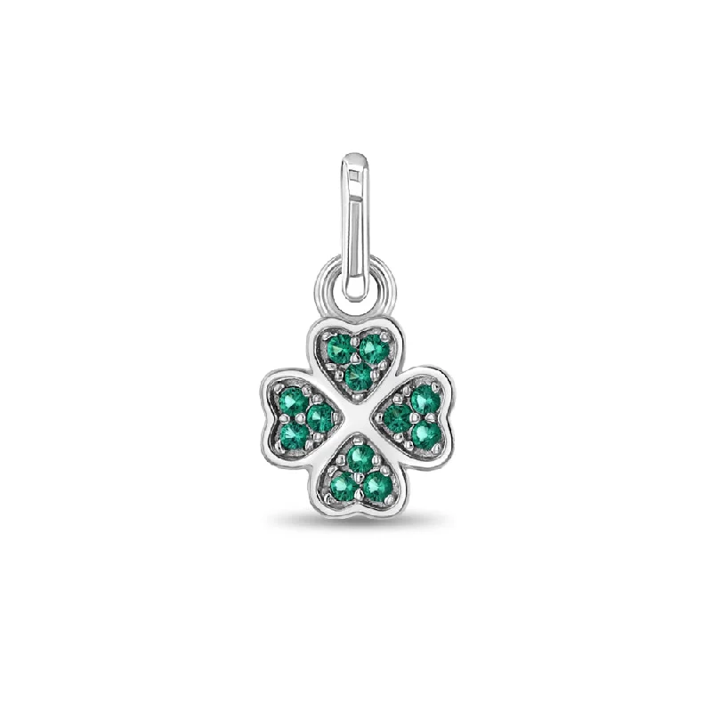 Shine Without Limits – Jewelry Sale Happening Now Four Leaf Clover Kids / Girls Charm Green Cubic Zirconia - Sterling Silver Shine Without Limits – Jewelry Sale Happening Now Four Leaf Clover Kids / Girls Charm Green Cubic Zirconia - Sterling Silver