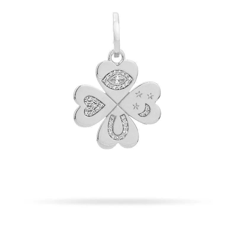 Timeless Beauty, Unbeatable Deals – Jewelry Sale On Good Luck Diamond Clover Hinged Charm in Sterling Silver Timeless Beauty, Unbeatable Deals – Jewelry Sale On Good Luck Diamond Clover Hinged Charm in Sterling Silver