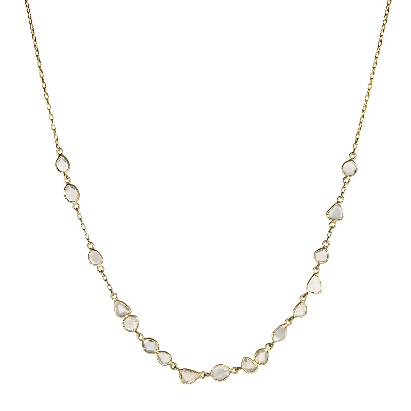 Unmissable Deals On Handmade Jewelry Collections 18K Gold "Organic Demi Inline" Polki Diamond Necklace Unmissable Deals On Handmade Jewelry Collections 18K Gold "Organic Demi Inline" Polki Diamond Necklace