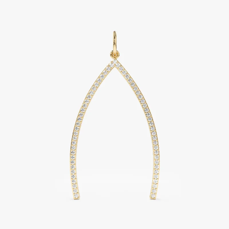 Elegant Necklaces And Bracelets At Limited-Time Offers Large Diamond Wishbone Charm, Luckiest Elegant Necklaces And Bracelets At Limited-Time Offers Large Diamond Wishbone Charm, Luckiest