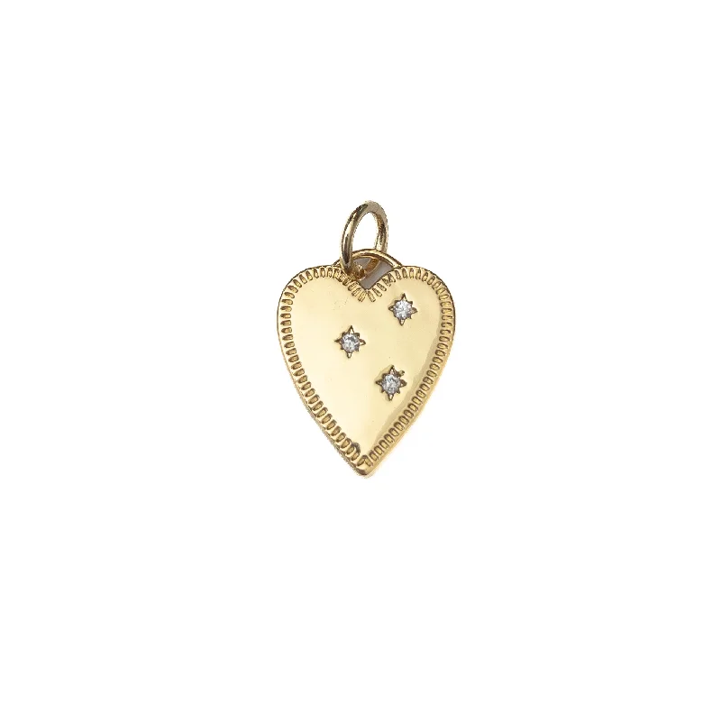 High-End Sparkle, Low-End Prices – Jewelry Sale Live Large Heart Charm with cz