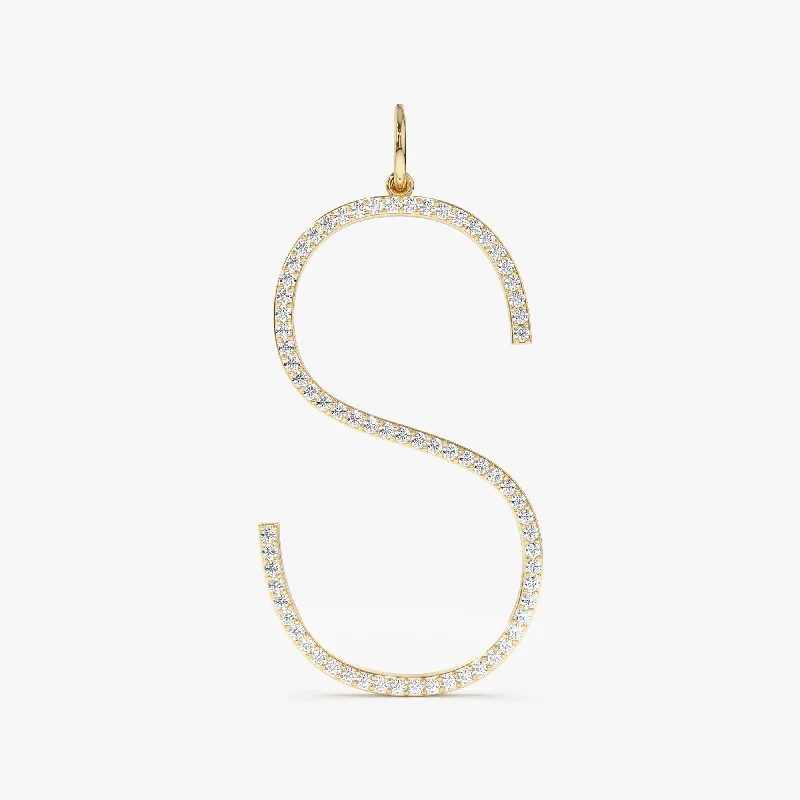 Huge Savings On Premium Jewelry Styles Long Initial Diamond Charm, Shonda